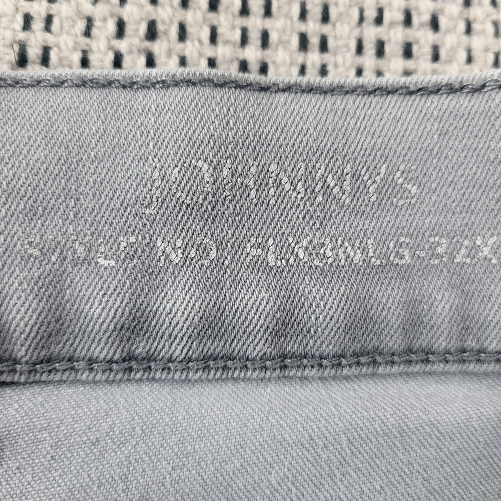 Mugsy Jeans Mens 31x30 Gray Stretch Denim Slim Tapered Leg 5 Pocket Casual Pants - Picture 4 of 9
